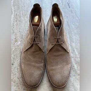 Ermenegildo Zegna Suede Chukka Boot 10.5 US Taupe Tan Desert Suede Ankle $1200